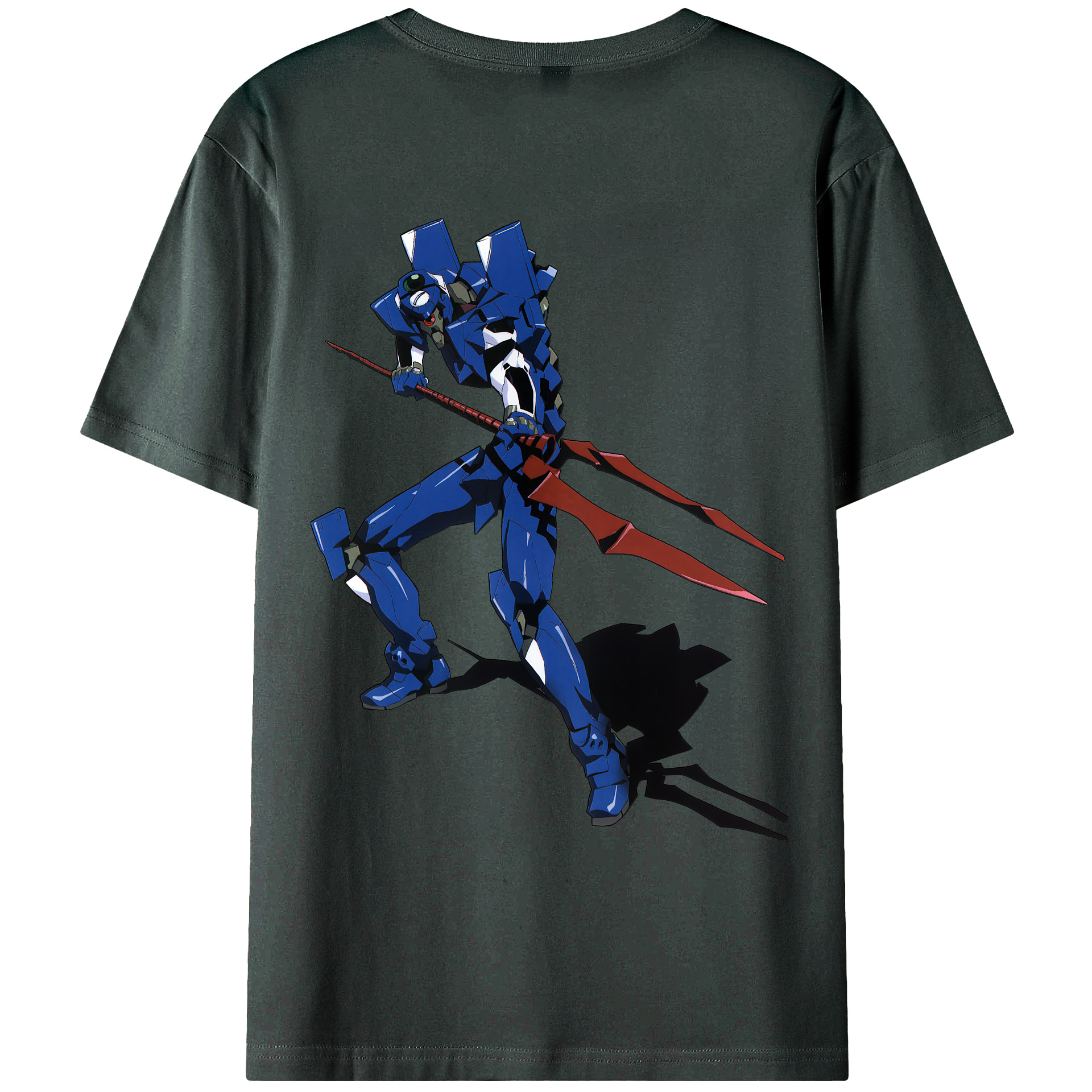 （画像用） EVA 新世紀エヴァンゲリオン 綿100％ メンズ半袖Tシャツ（バックプリント） 通気性